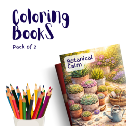 Botanical Calm – 2 Coloring Books